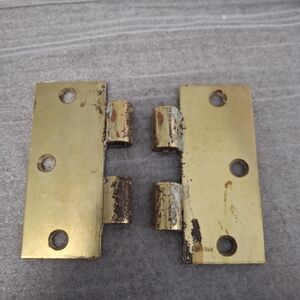 (2) Vintage McKinney Brass Door Hinges 3.5"